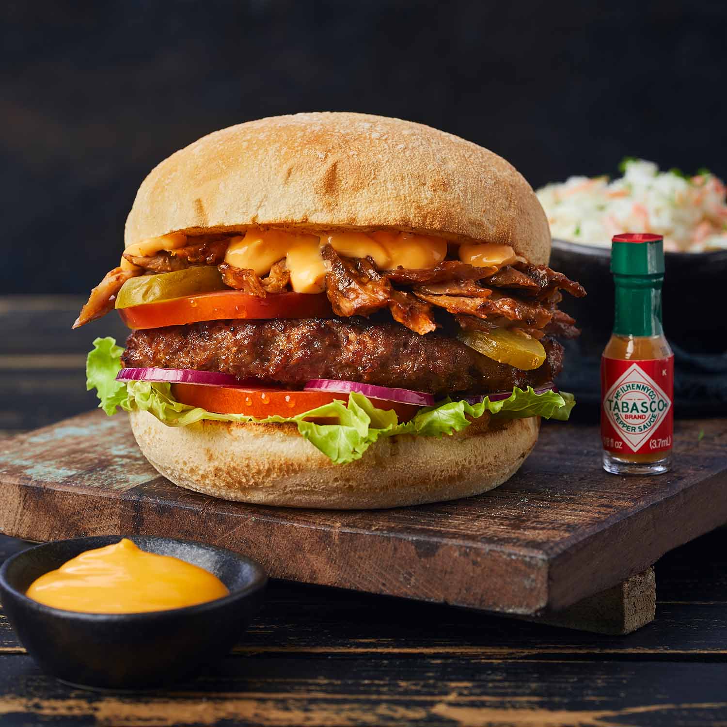 The Ribbed Burger Menu