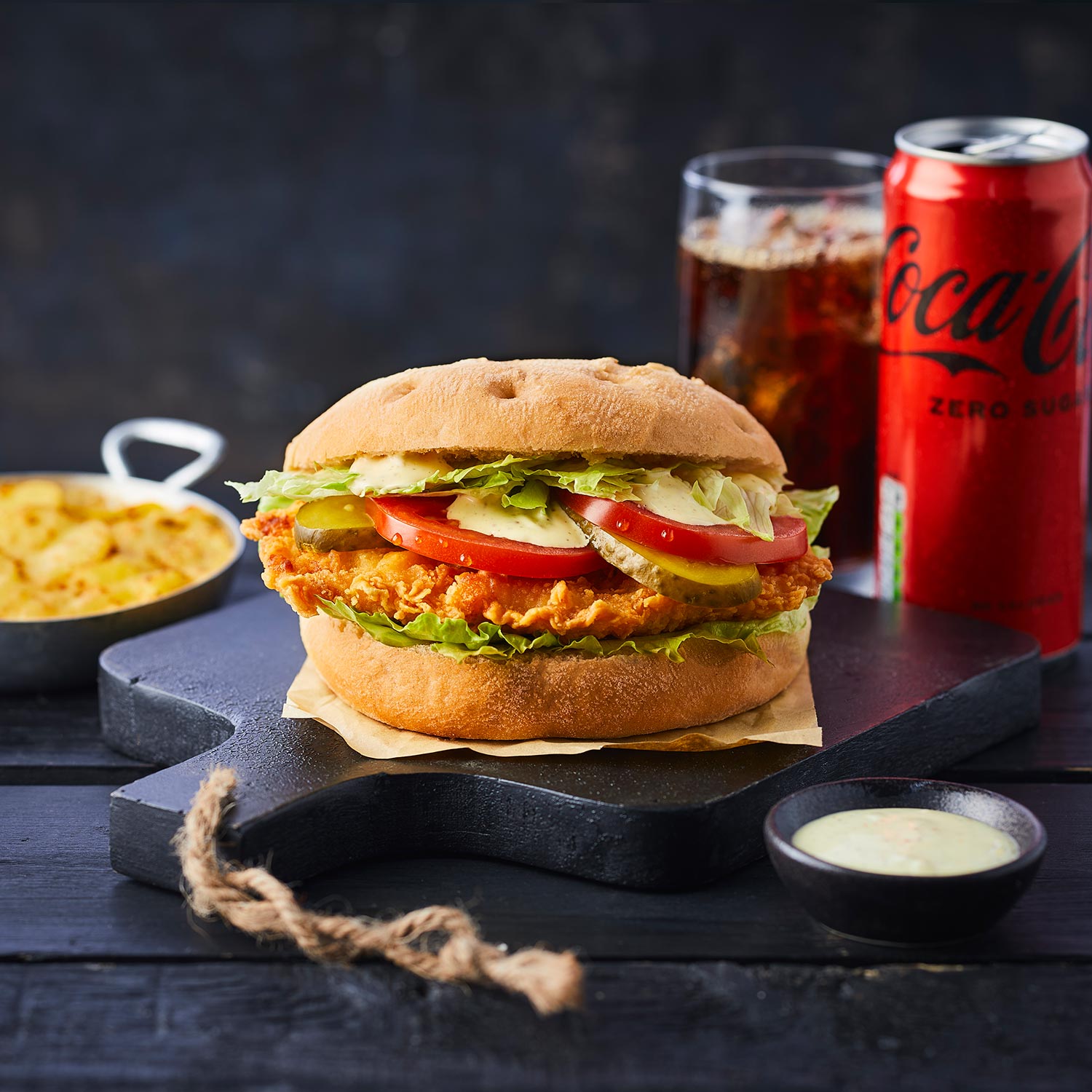 Halloween Chicken Burger Menu